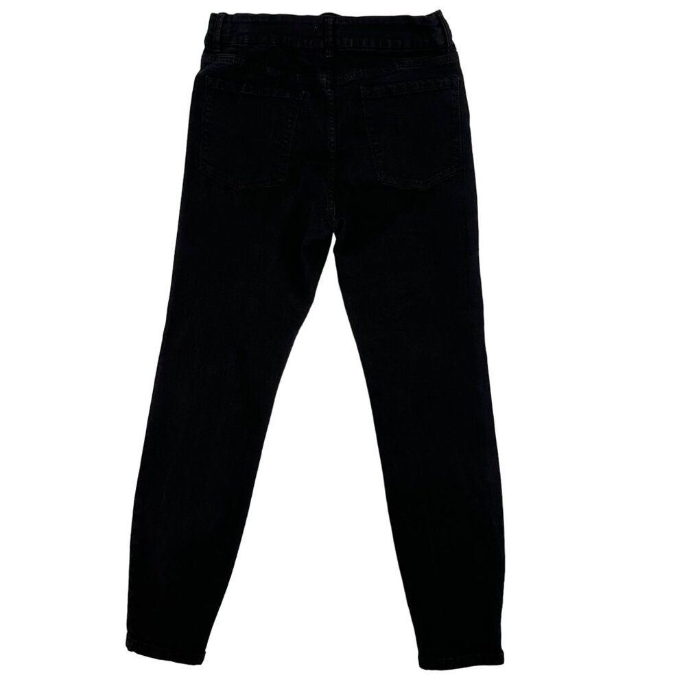 Amuse Society Womens Black Lace-Up High Rise Skinny Jeans Size 30 - Picture 5 of 10